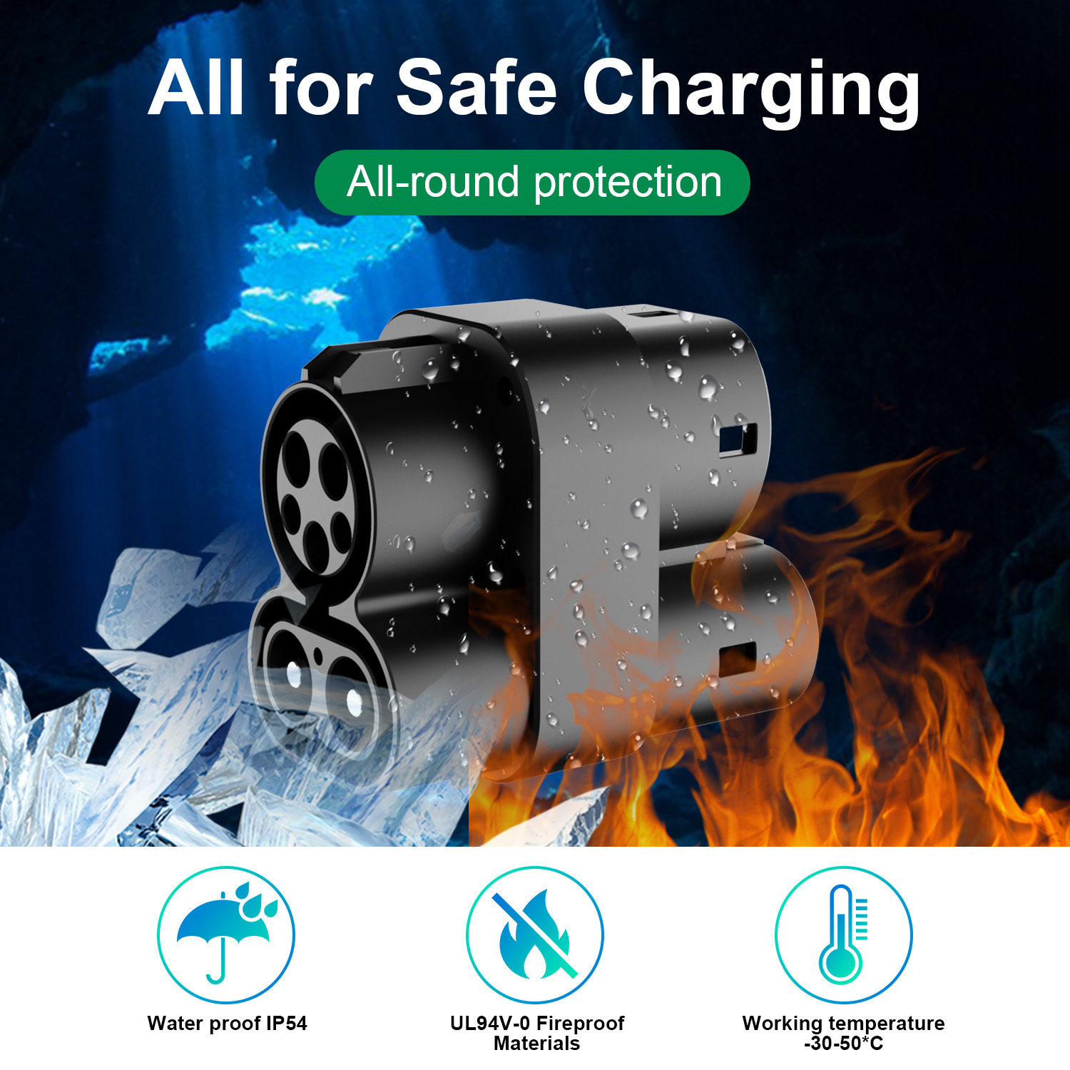 Адаптер для зарядки Isigma, CC – обзор и цена Ccs2 To Ccs1 Fast Charge Adapter 250Kw