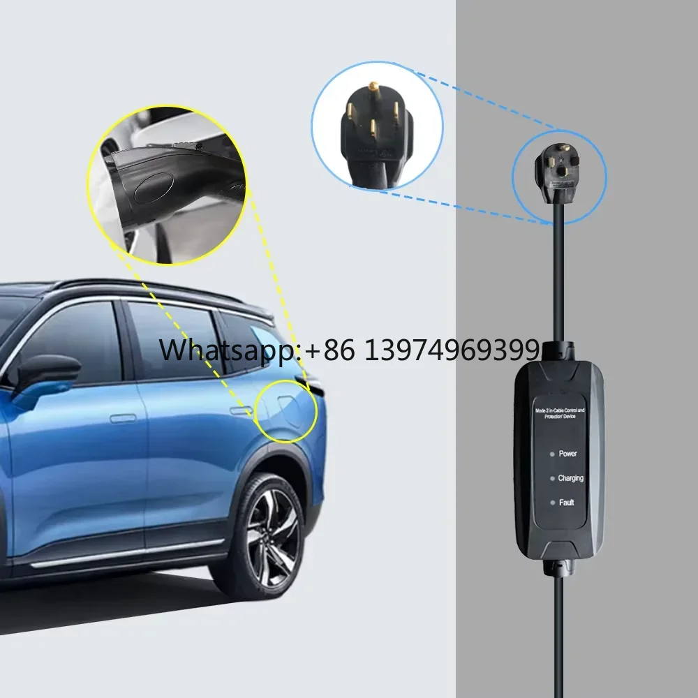 9 кВт 16 А SAE J1772 Тип 1 Моб – обзор и цена Portable Ev Charger